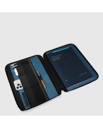 Piquadro Porta blocco in tessuto Wollem Nero