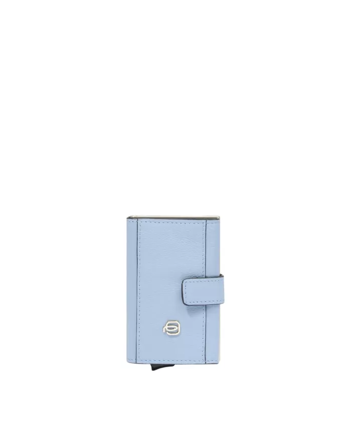 Piquadro Porta carte credito e banconote Circle W92 Azzurro/Multicolor