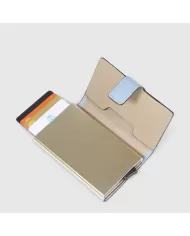 Piquadro Porta carte credito e banconote Circle W92 Azzurro/Multicolor