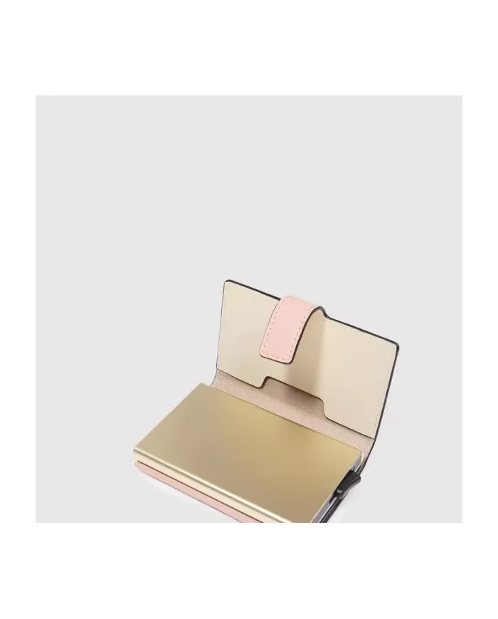 Piquadro Porta carte credito e banconote Circle W92 Rosa/Bianco