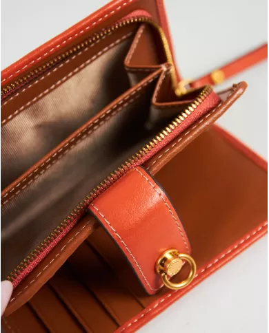 Gianni Chiarini Portafoglio in pelle liscia Arancio
