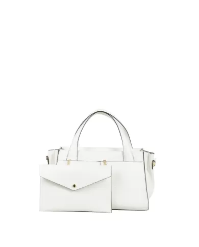 Loristella Borsa piccola Muriel con pochette Bianco