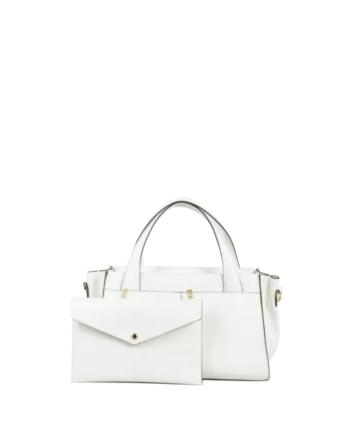 Loristella Borsa piccola Muriel con pochette Bianco