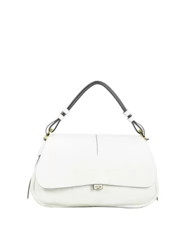 Loristella Borsa a tracolla in pelle Clea Bianco