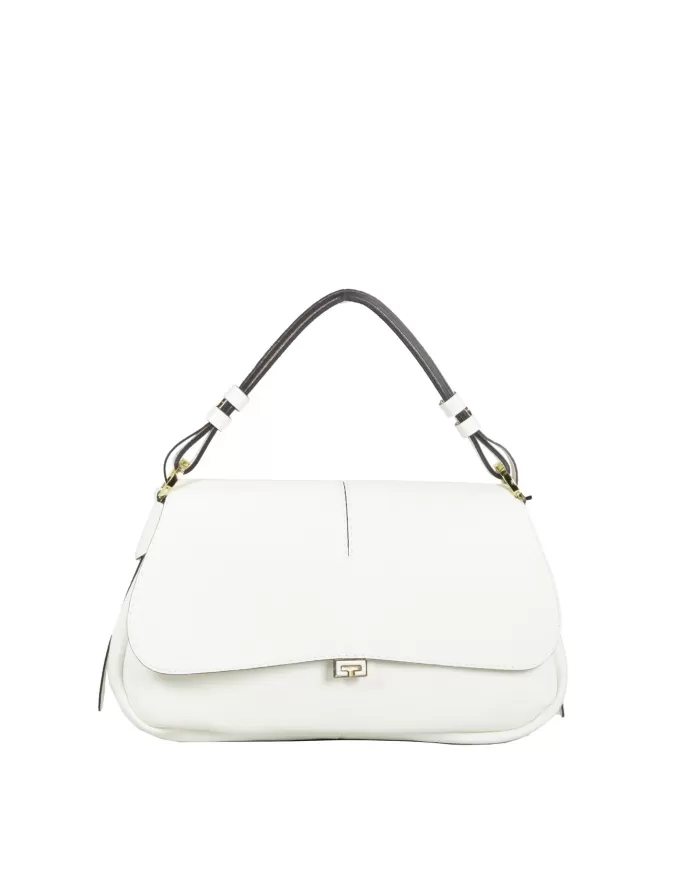 Loristella Borsa a tracolla in pelle Clea Bianco