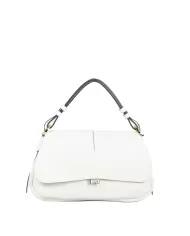 Loristella Borsa a tracolla in pelle Clea Bianco