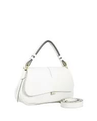 Loristella Borsa a tracolla in pelle Clea Bianco