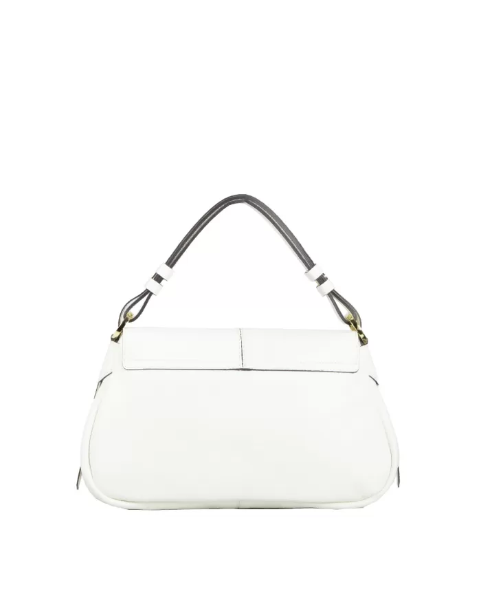 Loristella Borsa a tracolla in pelle Clea Bianco