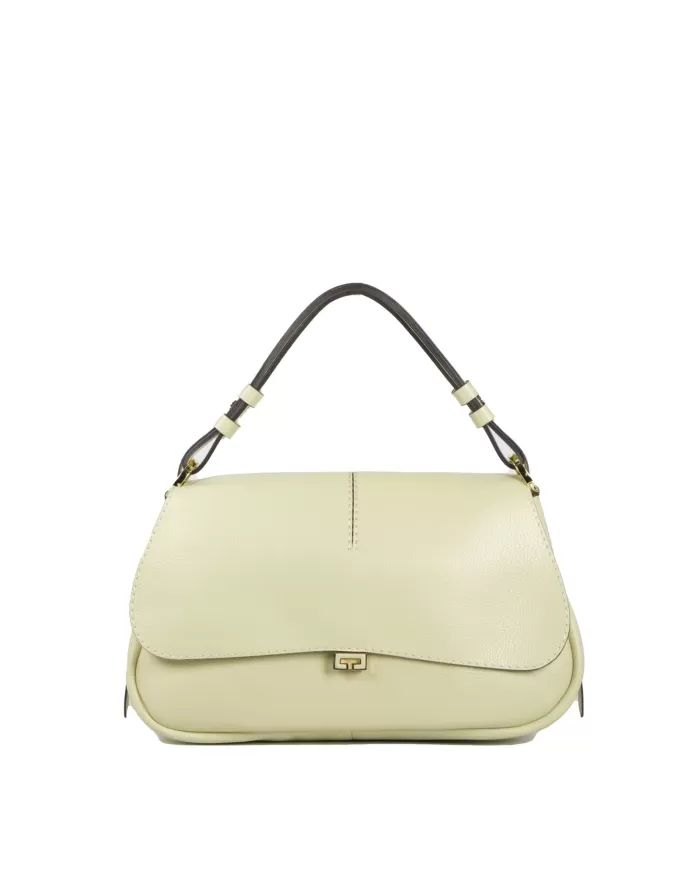 Loristella Borsa a tracolla in pelle Clea Verde chiaro