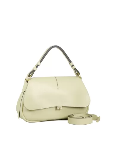 Loristella Borsa a tracolla in pelle Clea Verde chiaro