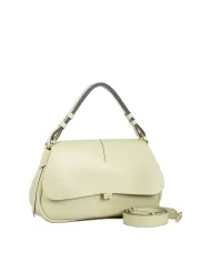 Loristella Borsa a tracolla in pelle Clea Verde chiaro