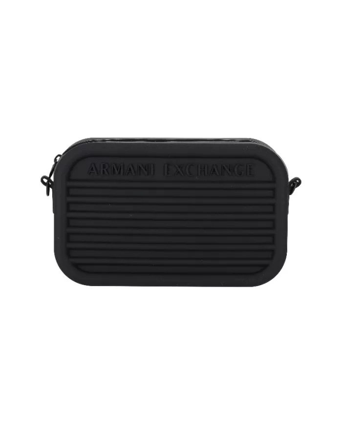 Armani Exchange Tracolla in silicone Nero Armani Exchange Tracolla in silicone Nero