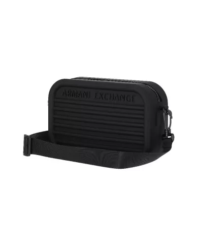 Armani Exchange Tracolla in silicone Nero