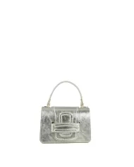 Visona Borsa piccola laminata Linda Platino