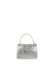 Visona Borsa piccola laminata Linda Platino