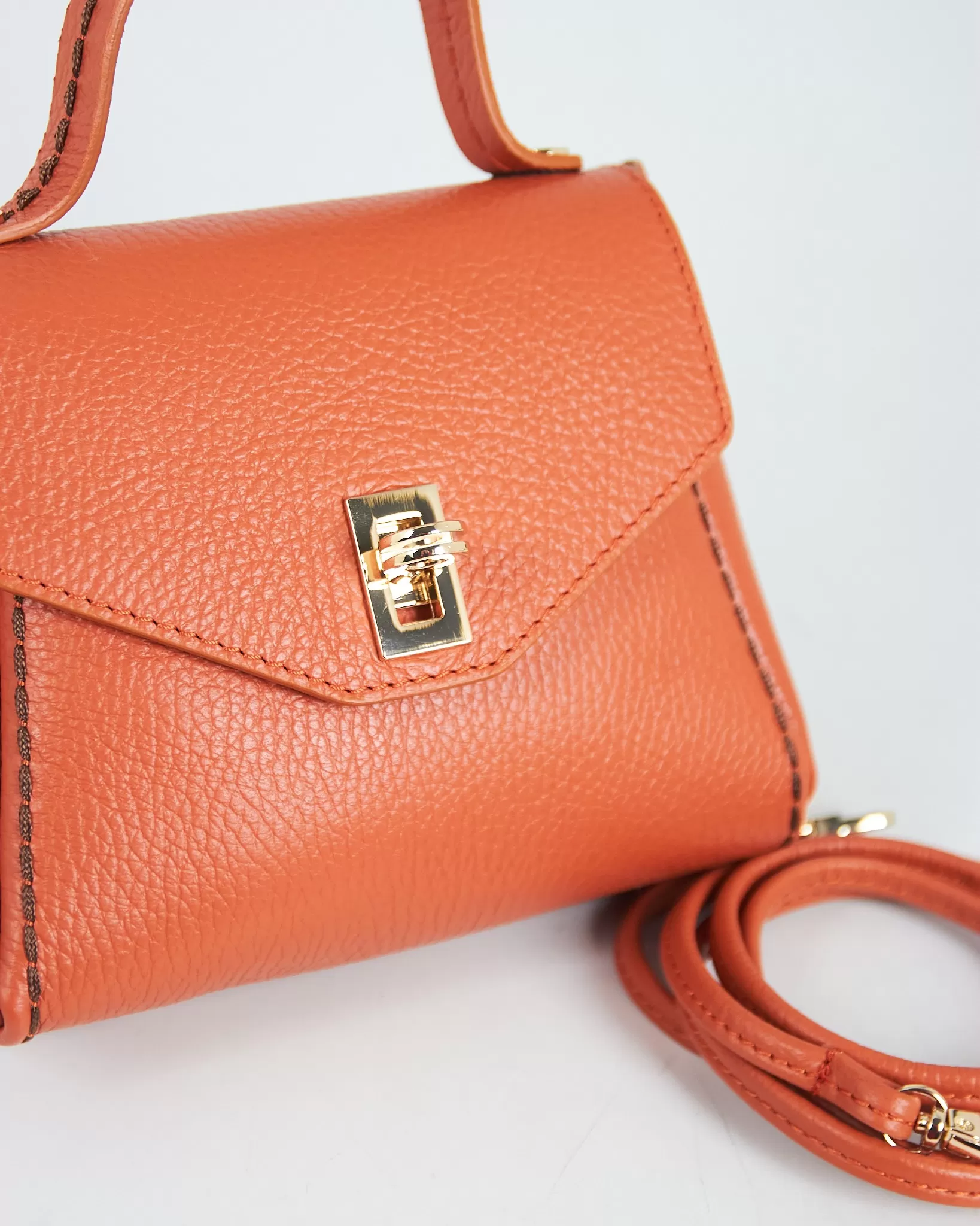 Nerz Umhängetasche Leder Platin - Bild 5 von 6