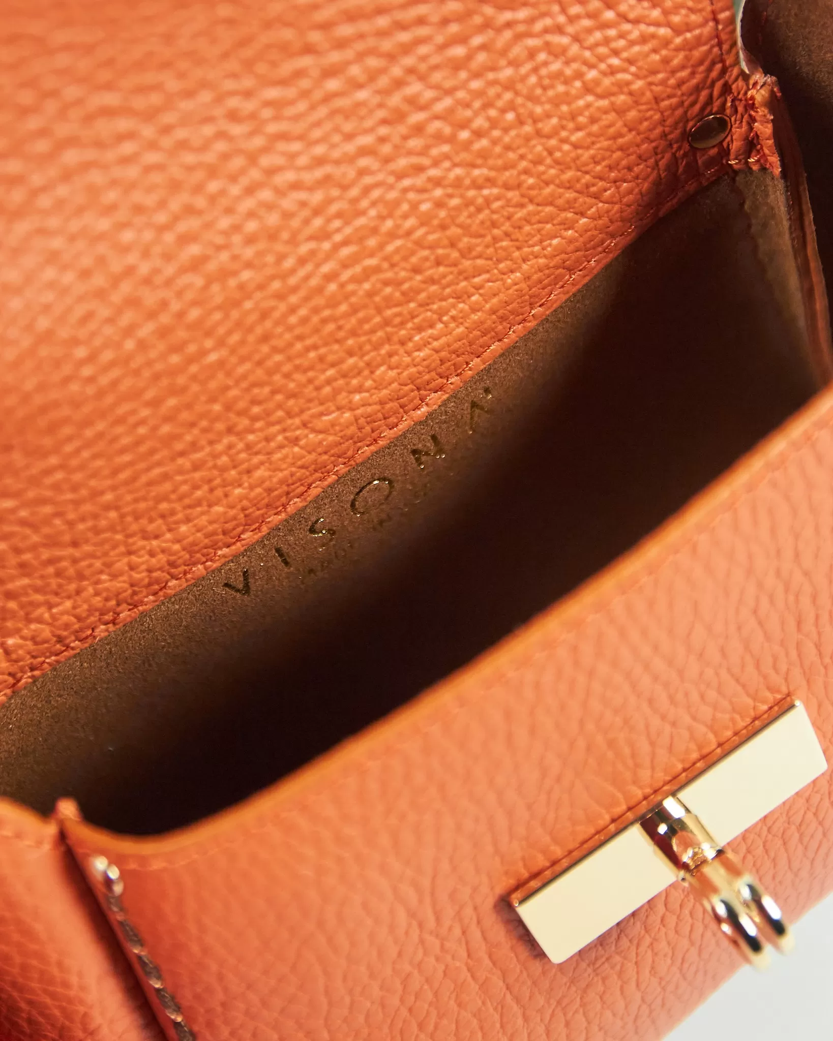 Nerz Umhängetasche Leder Platin - Bild 6 von 6