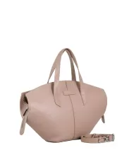 Visona Borsa a mano media Sunrise Cipria