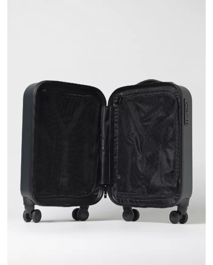 Armani Exchange Trolley bagaglio a mano Antracite