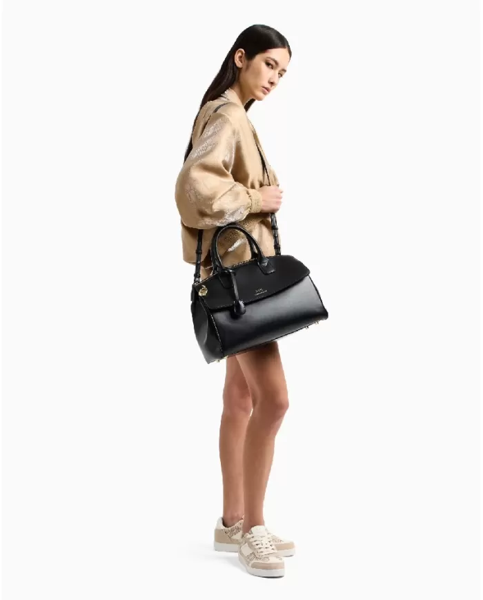 Armani Exchange Borsa a mano grande Nero