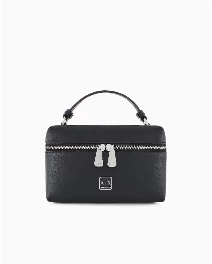 Armani Exchange Borsa beauty piccola Nero