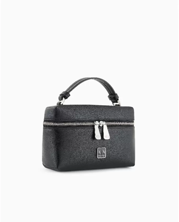 Armani Exchange Borsa beauty piccola Nero