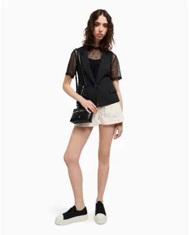 Armani Exchange Borsa beauty piccola Nero