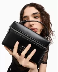 Armani Exchange Borsa beauty piccola Nero