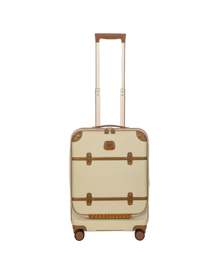 Bric's Trolley cabina porta pc Bellagio Panna/Cuoio