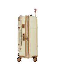 Bric's Trolley cabina porta pc Bellagio Panna/Cuoio
