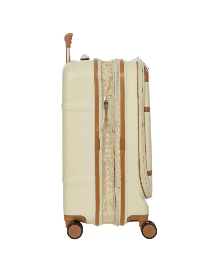 Bric's Trolley cabina porta pc Bellagio Panna/Cuoio