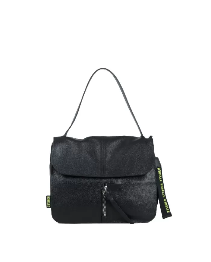 REBELLE Borsa a tracolla in pelle Carole Nero