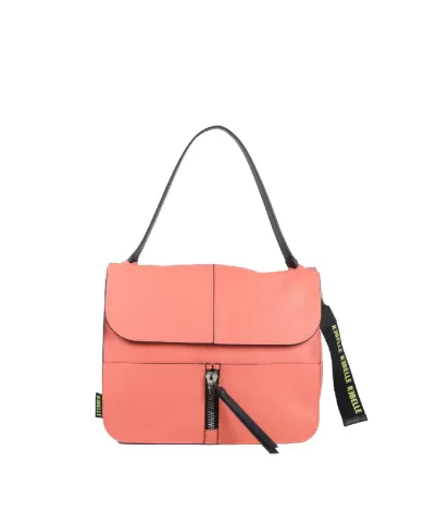 REBELLE Borsa a tracolla in pelle Carole Salmone