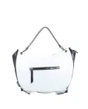 REBELLE Borsa a tracolla in pelle Mora Bianco/Nero