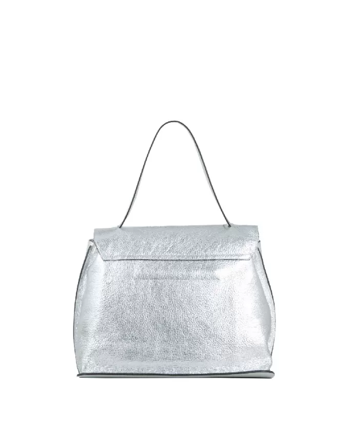 REBELLE Borsa a tracolla in pelle Violetta Silver