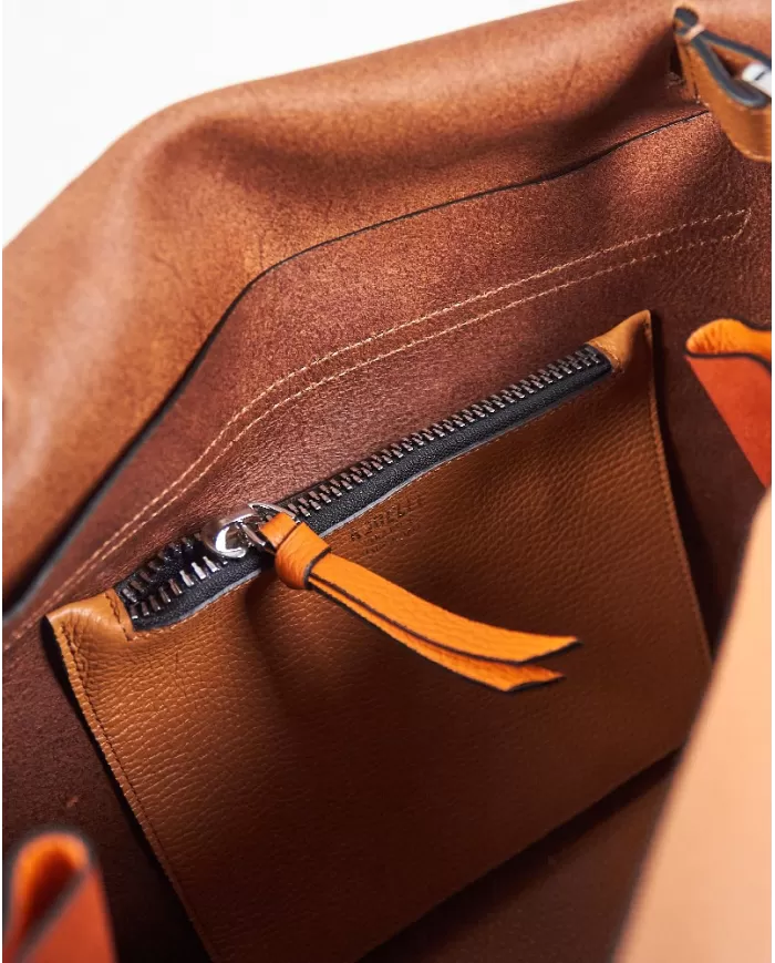 REBELLE Borsa a tracolla in pelle Violetta Silver