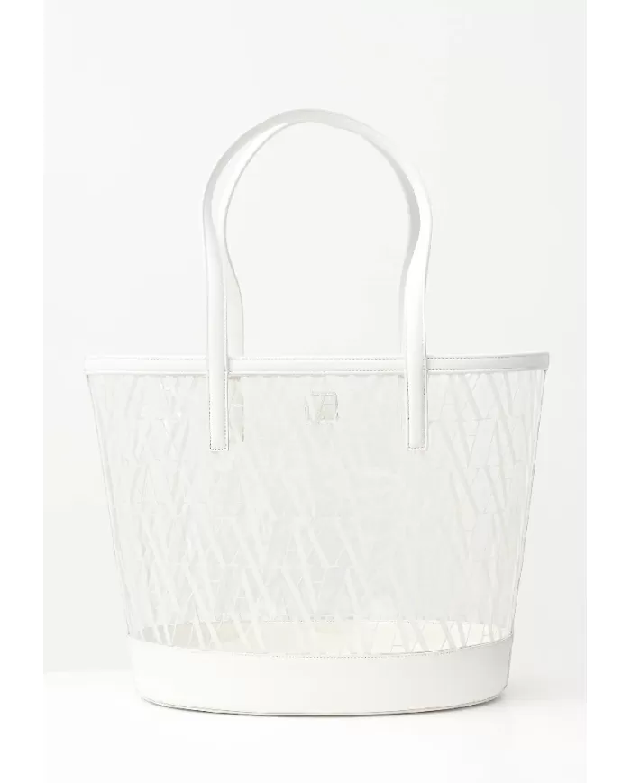 Armani Exchange Shopping bag Bianco