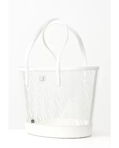 Armani Exchange Shopping bag Bianco