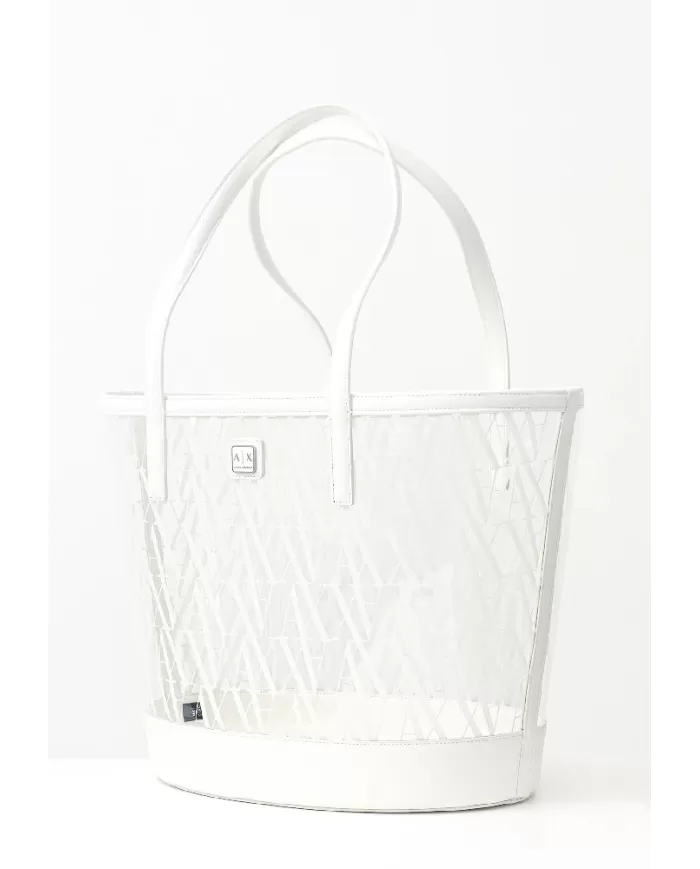 Armani Exchange Shopping bag Bianco