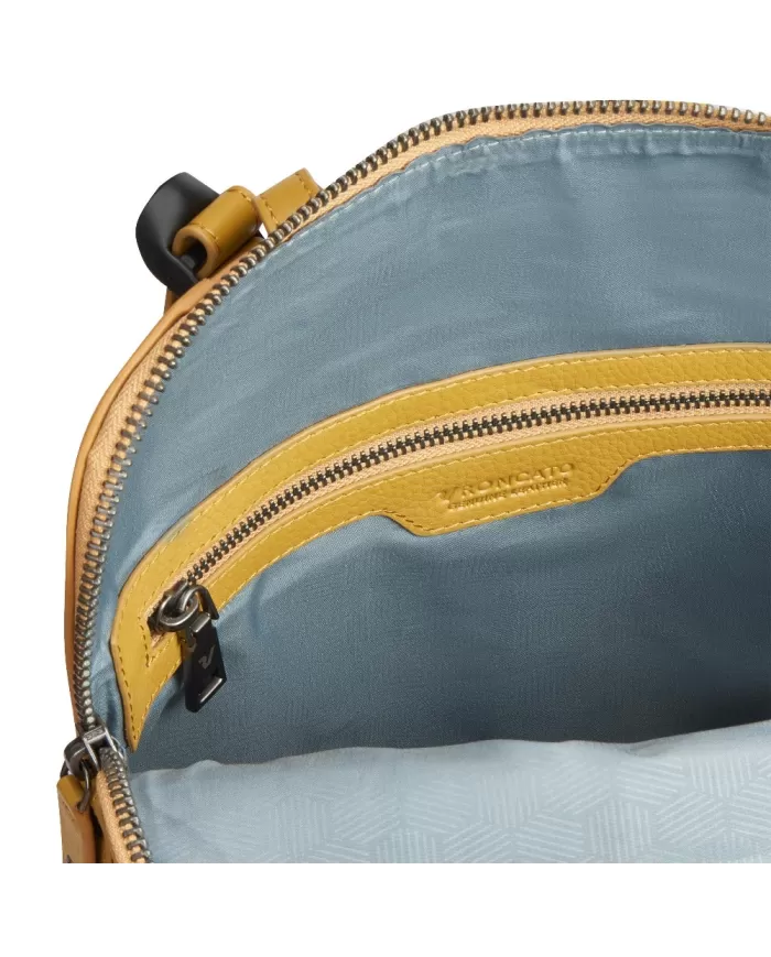 Roncato Zaino piccolo pelle Bristol Giallo