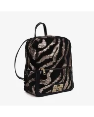 Y Not Zaino donna velluto Savage Paillettes Nero/Antracite