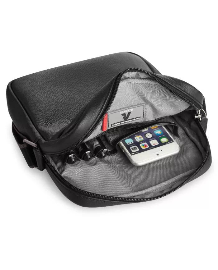 Roncato Borsa uomo in pelle Alaska Nero Roncato Borsa uomo in pelle Alaska Nero