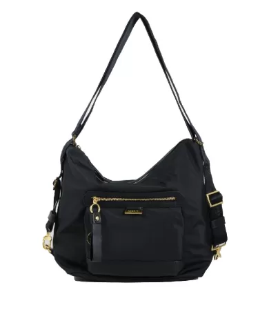 Nannini Borsa zaino in tessuto Liberty Nero