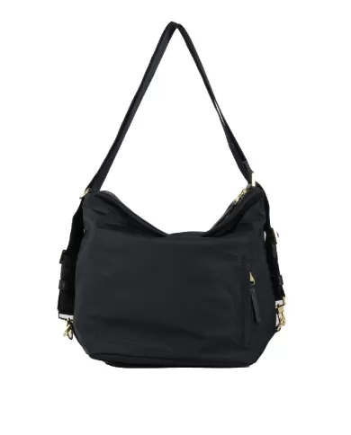 Nannini Borsa zaino in tessuto Liberty Nero