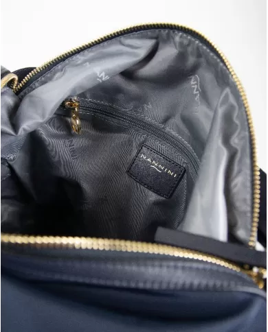 Nannini Borsa zaino in tessuto Liberty Nero