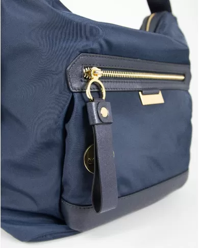 Nannini Borsa zaino in tessuto Liberty Nero