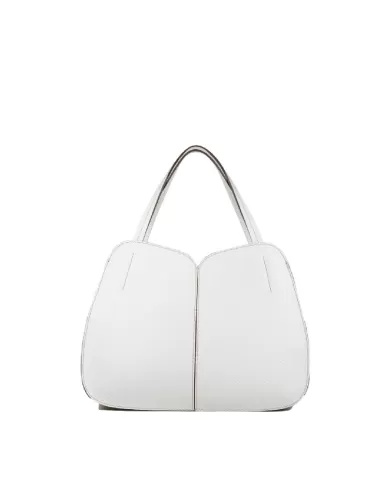 Loristella Borsa a mano grande Irma Bianco/Cuoio