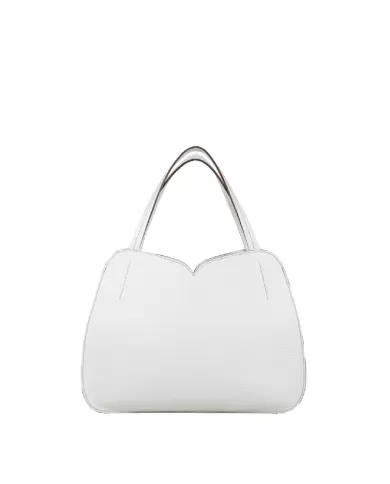 Loristella Borsa a mano grande Irma Bianco/Cuoio