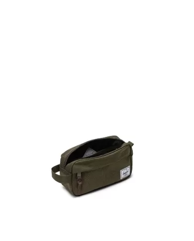 Herschel Necessaire piccolo in tessuto Chapter Verde/Testa moro