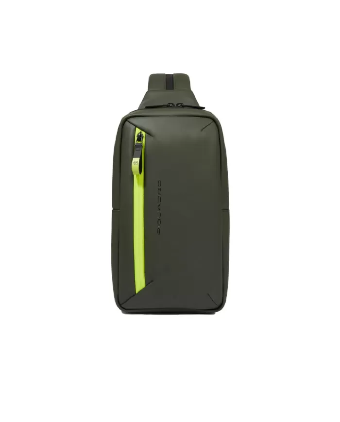 Piquadro Monospalla zaino resistente all'acqua Corner Verde